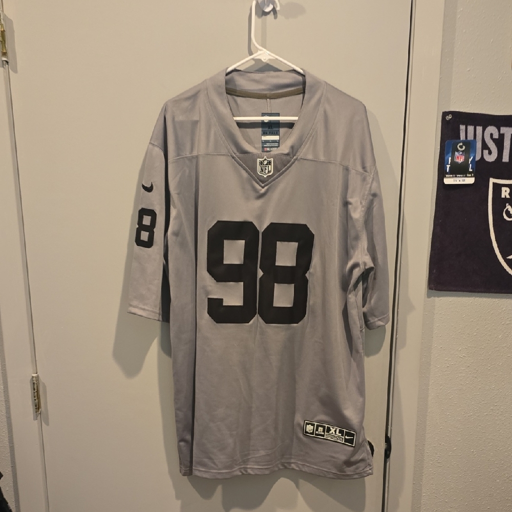 Max Crosby Jersey Size XL